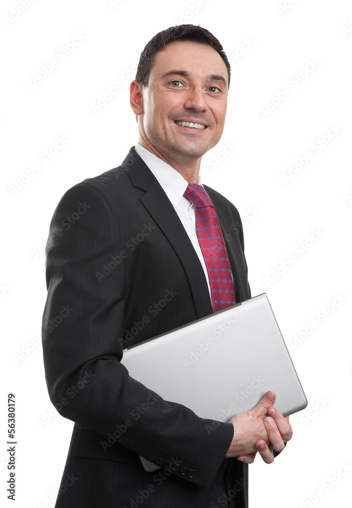 Portrait of happy smiling young businessman Portrait of happy smiling young businessman