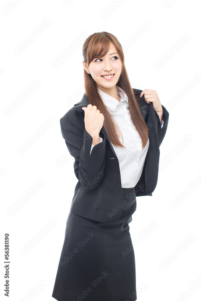 携帯電話を使うビジネスウーマン