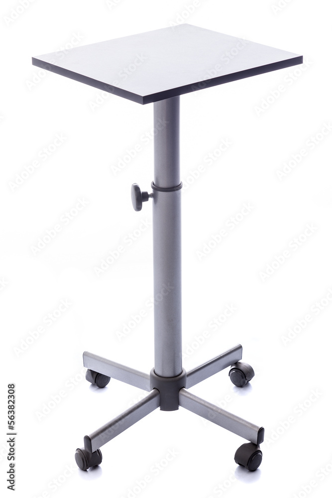 Table with wheels on white background Table with wheels on white background