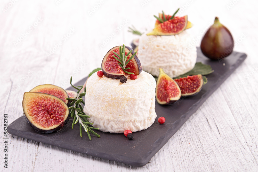 goat cheese with figs