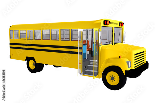 3d  school bus