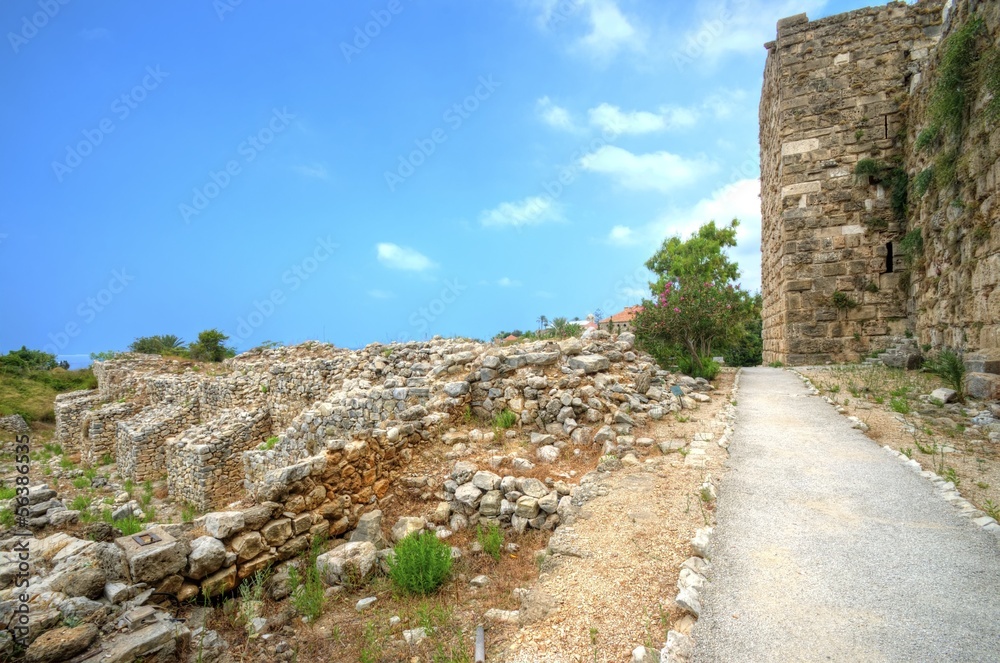 Crusader castle, Byblos, Lebanon