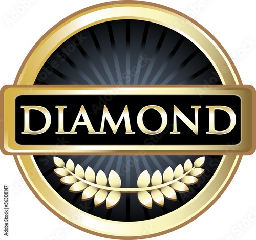 Diamond Black Vintage Label photo