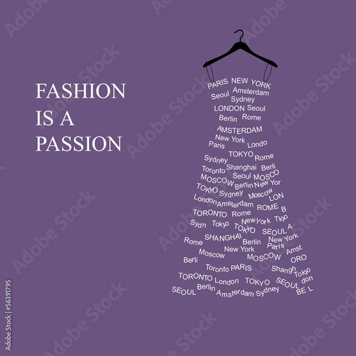 dress on a hanger