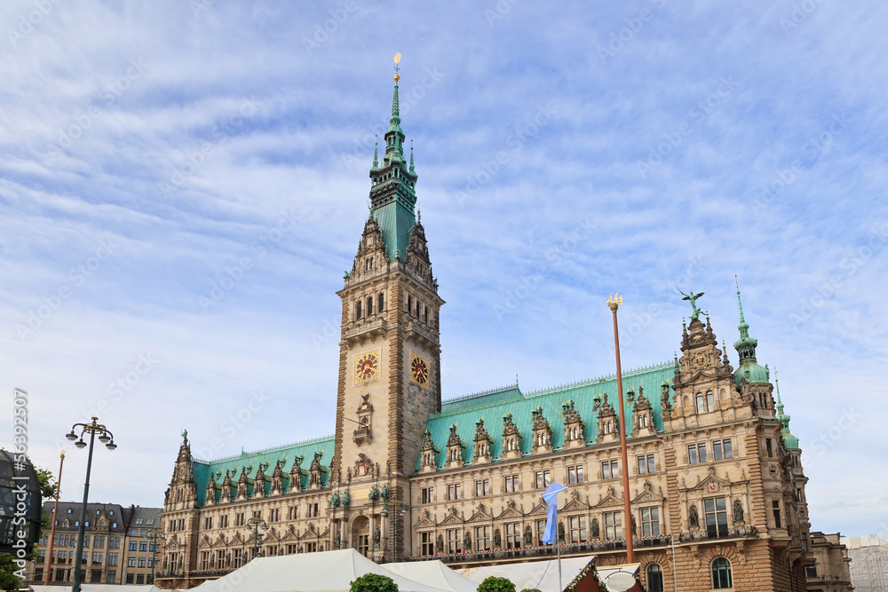 City Town Hall of Hamburg, Germany