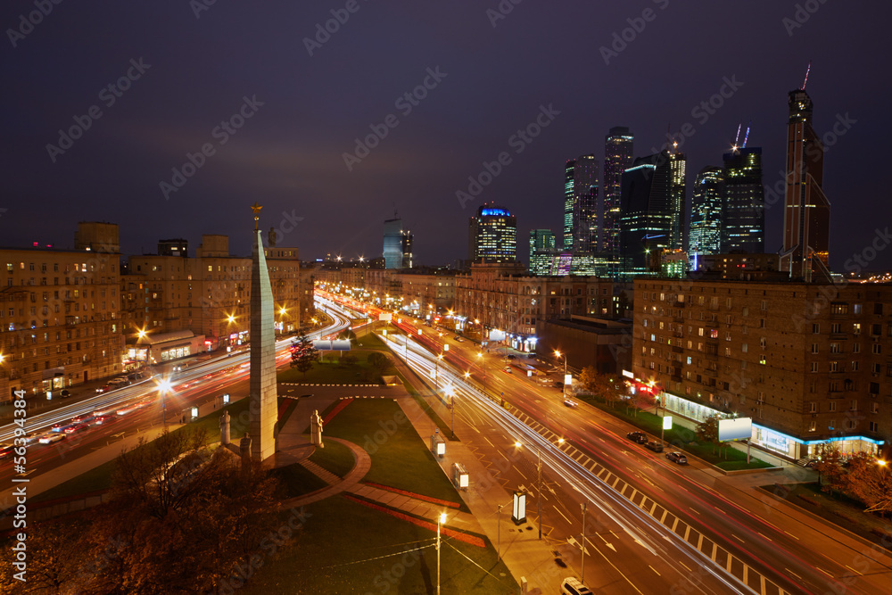 Fototapeta premium Night city