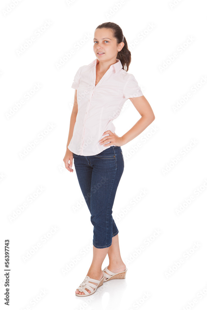 Portrait Of Happy Young Woman