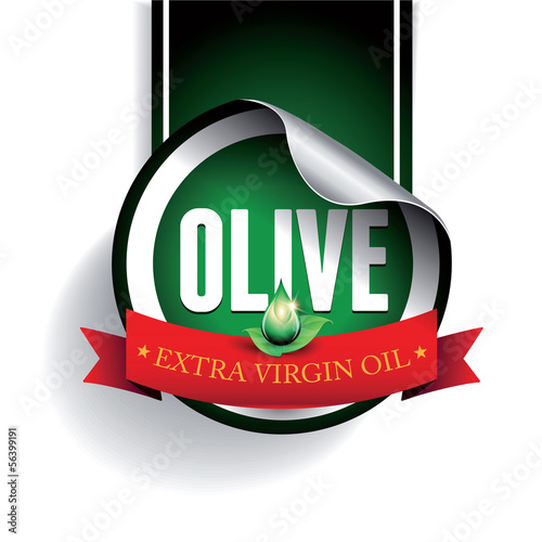 Olive oil label or sticker
