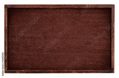 wood brown board isolate on white background