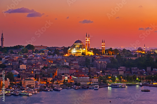 Istanbul sunset photo