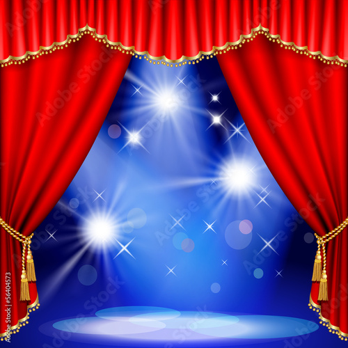 Theater stage. Mesh.