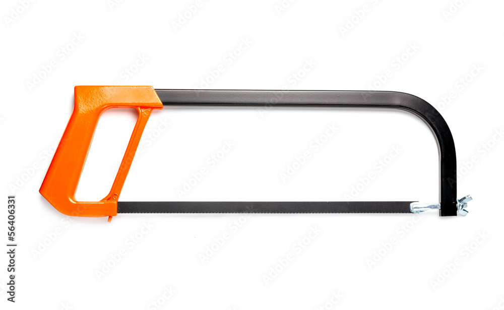 Hacksaw isolated on the white. Hacksaw isolated on the white.