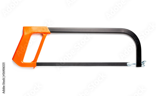 Hacksaw isolated on the white.