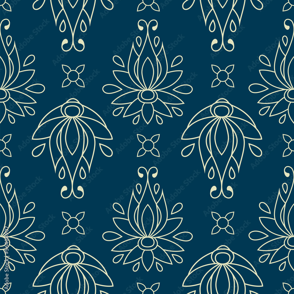 Fototapeta premium floral seamless pattern, texture, wallpaper, web page background