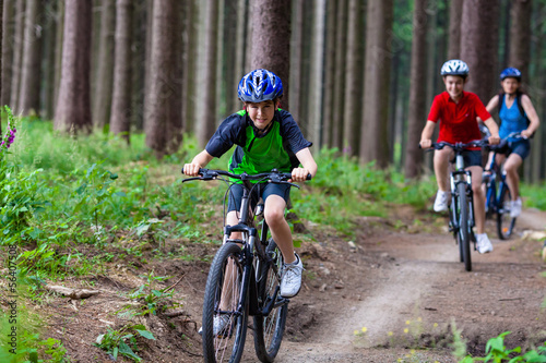 Family biking