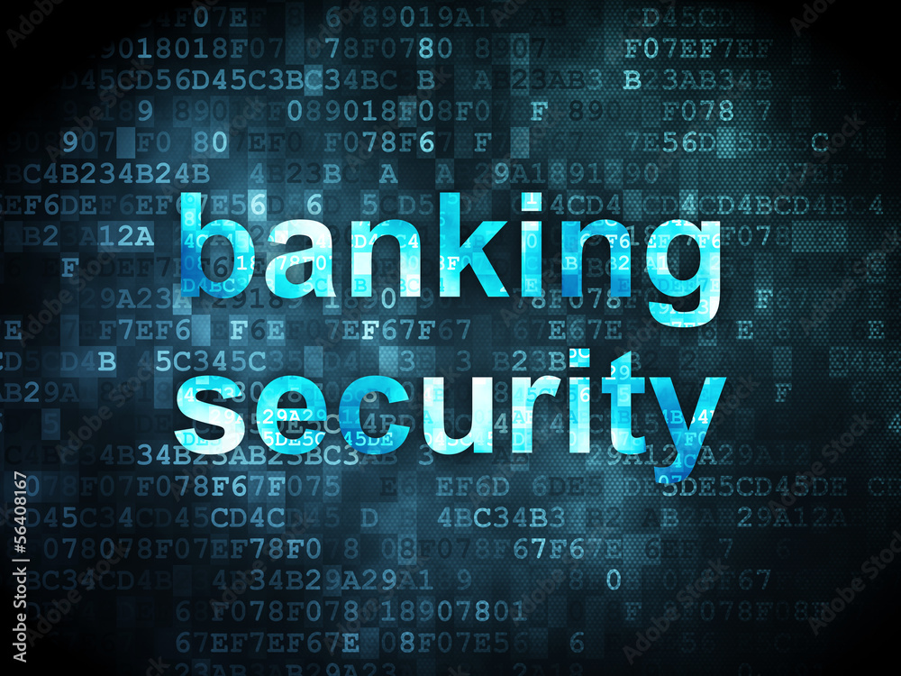 Security concept: Banking Security on digital background Security concept: Banking Security on digital background
