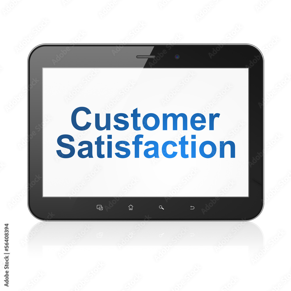 Marketing concept: Customer Satisfaction on tablet pc computer Marketing concept: Customer Satisfaction on tablet pc computer