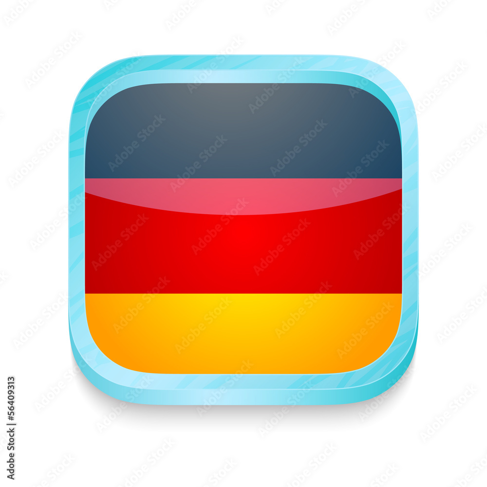 Smart phone button with Germany flag Smart phone button with Germany flag
