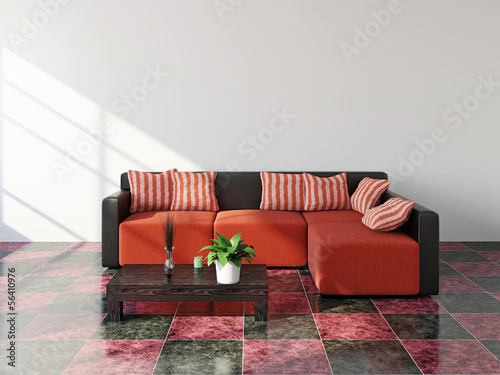 Livingroom  with sofa