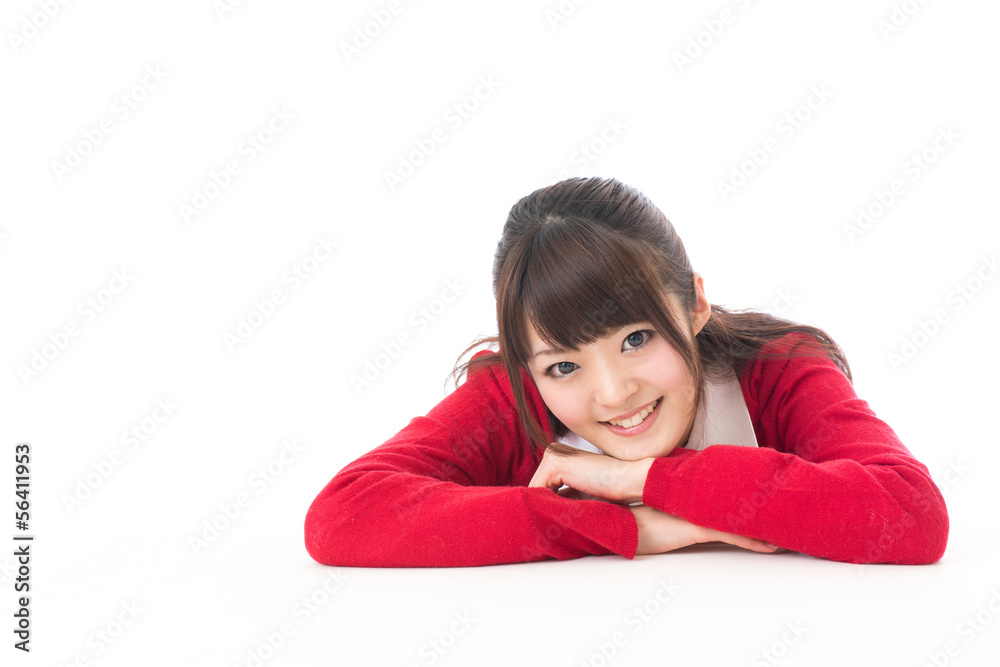 attractive asian woman relaxing attractive asian woman relaxing