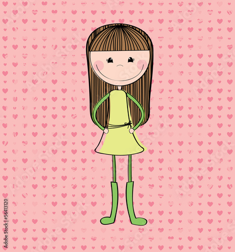 cartoon girl