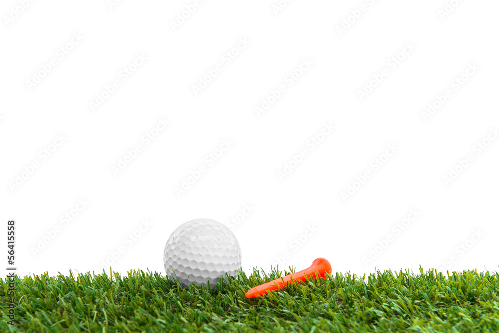 Naklejka premium golf-ball on course