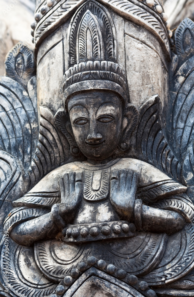 Ancient bas-relief, Myanmar Ancient bas-relief, Myanmar