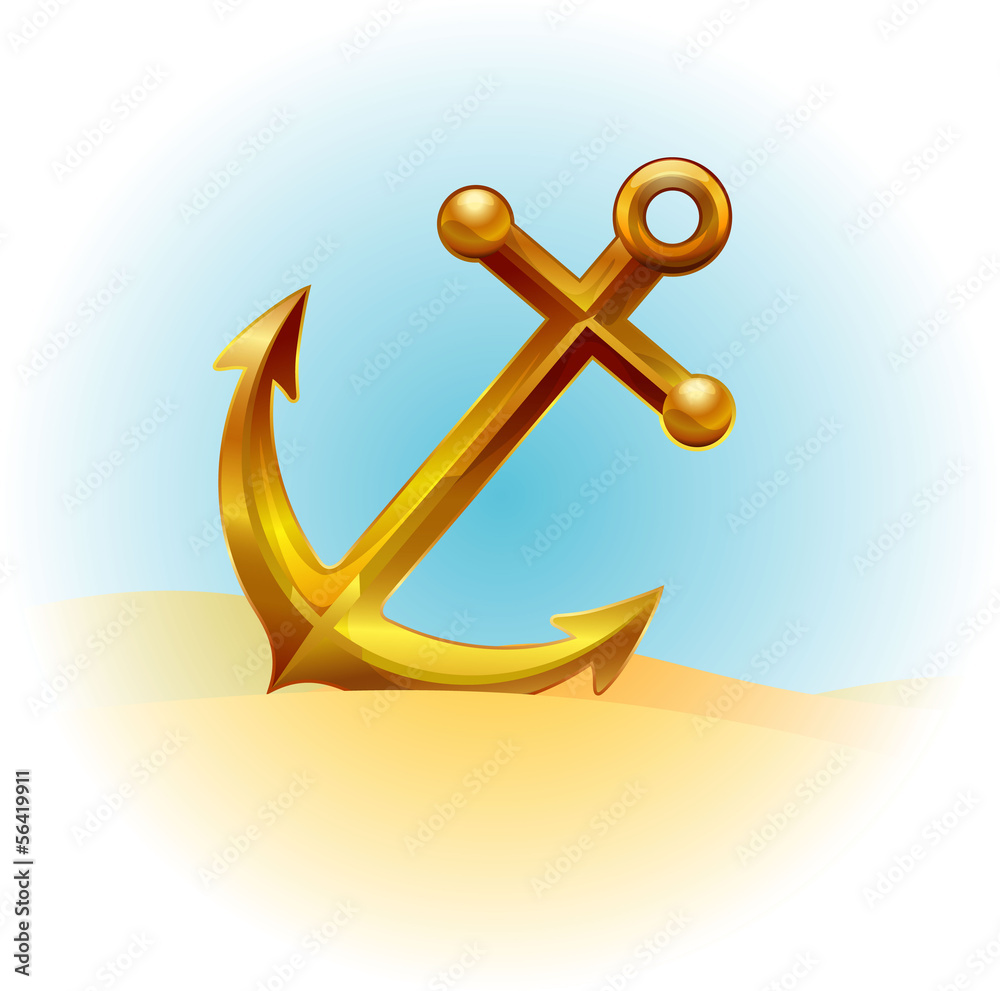 Obraz premium Anchor. Vector.