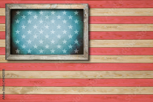 Abstract American flag