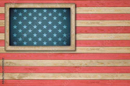 Abstract American flag