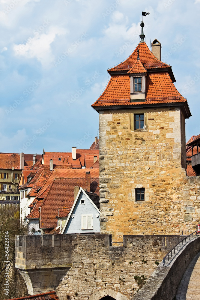the defensive tower of medieval fortress, Germany the defensive tower of medieval fortress, Germany