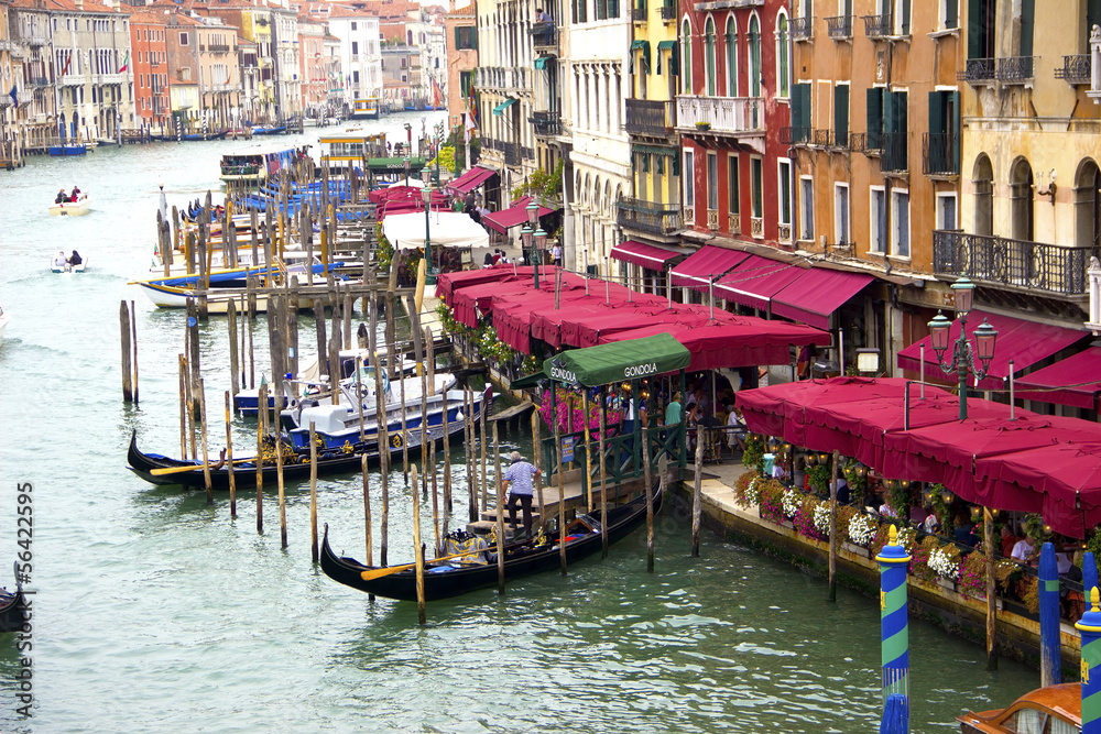 Grand Canale from Rialto Bridge in Venice