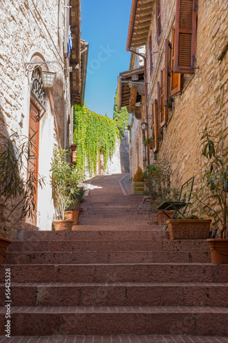 Fototapeta Naklejka Na Ścianę i Meble -  Vicolo storico, Assisi