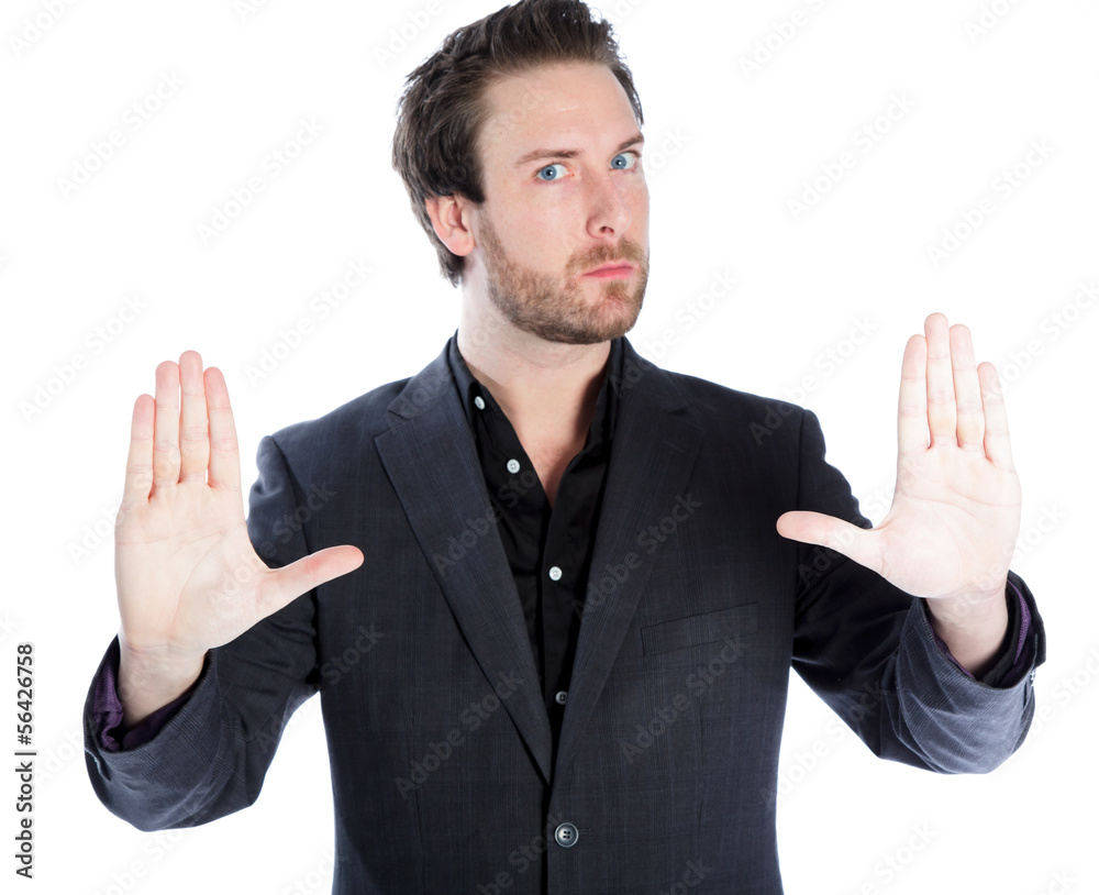 Attractive caucasian man shot in studio