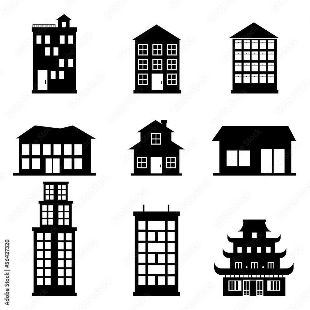 buildings icons