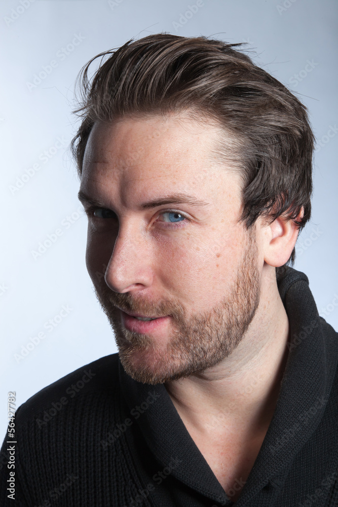 Fototapeta premium Attractive caucasian man shot in studio