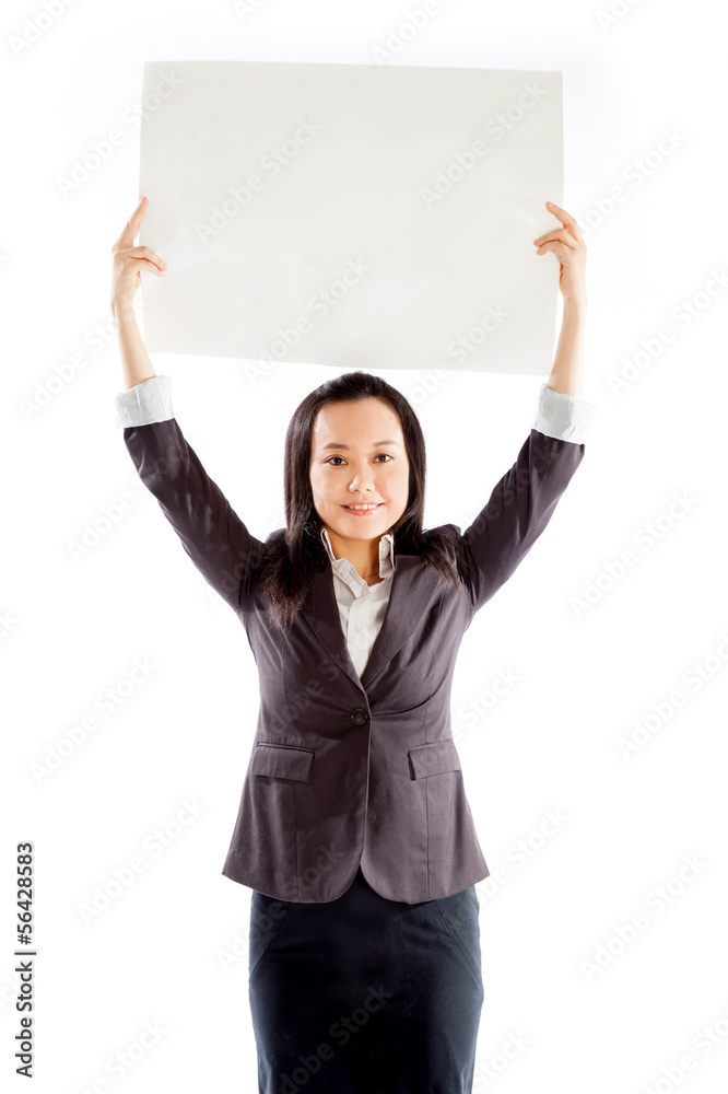 Attractive Asian girl 30s isolated on white background Attractive Asian girl 30s isolated on white background