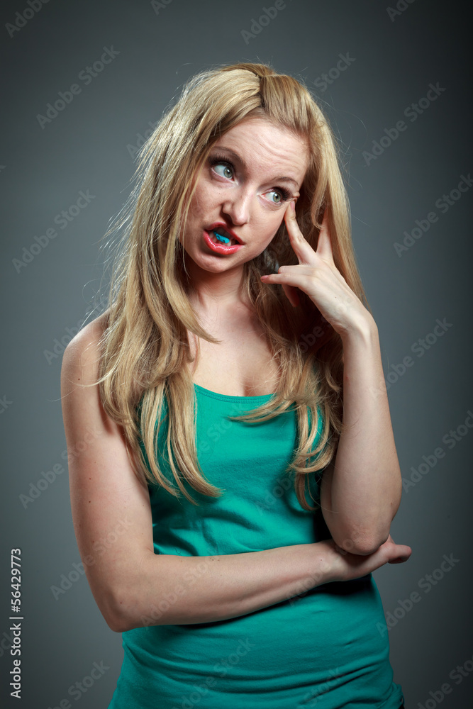 attractive caucasian blond in 30 years old attractive caucasian blond in 30 years old