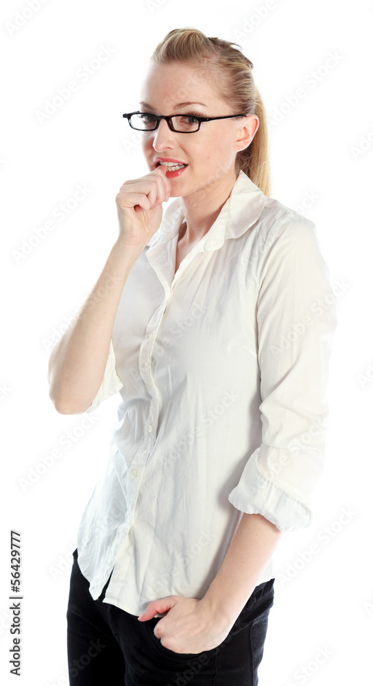 attractive caucasian blond in 30 years old attractive caucasian blond in 30 years old