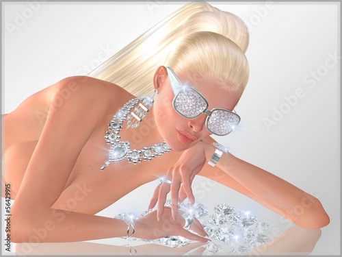 Fotografie Diamonds are a girls best friend.