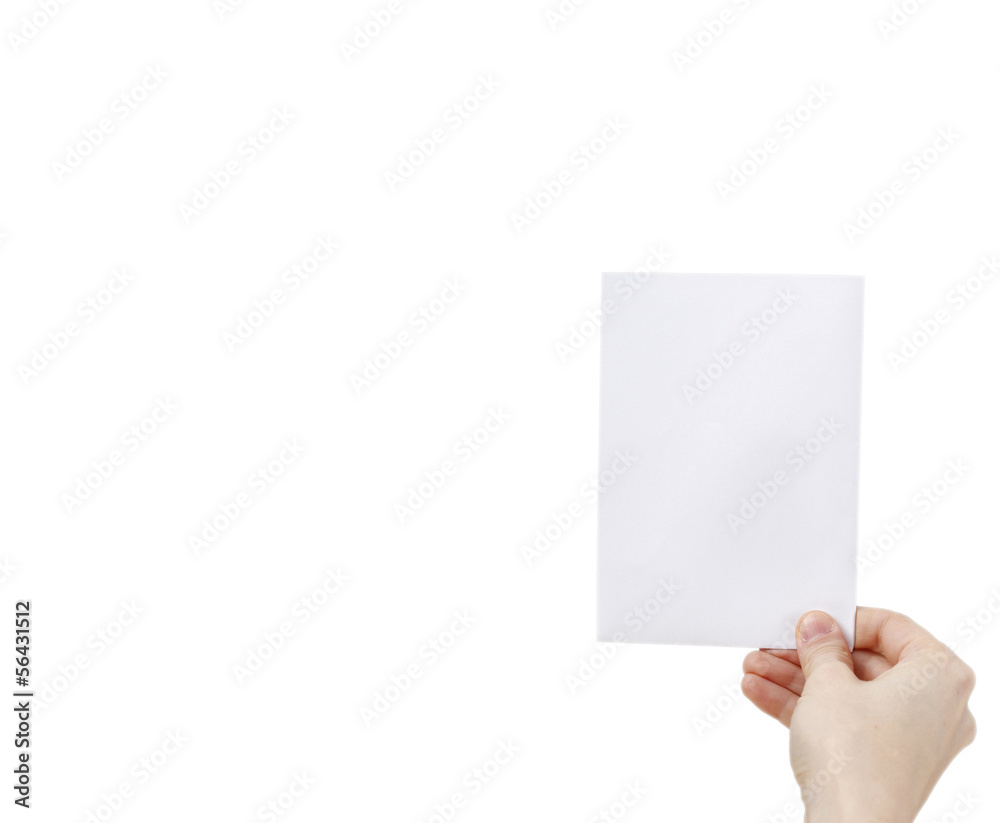 Hand isolated on white Hand isolated on white