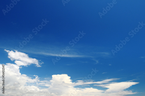 blue sky and  clouds