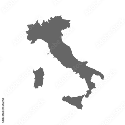 Map of italy photo