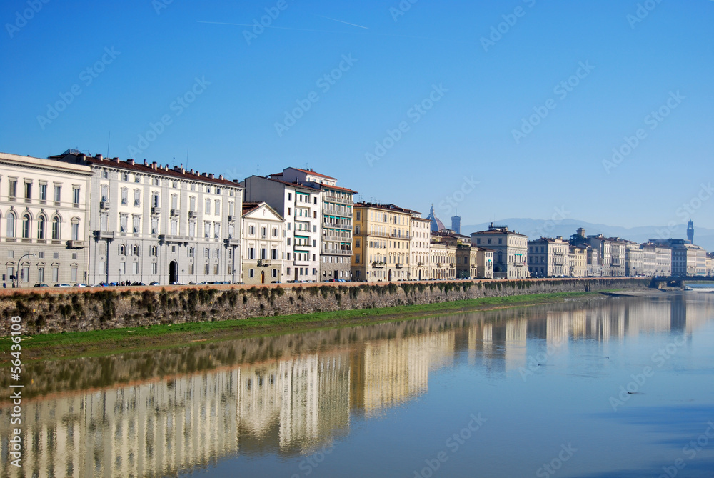Along the Arno in Florence - Tuscany - Italy