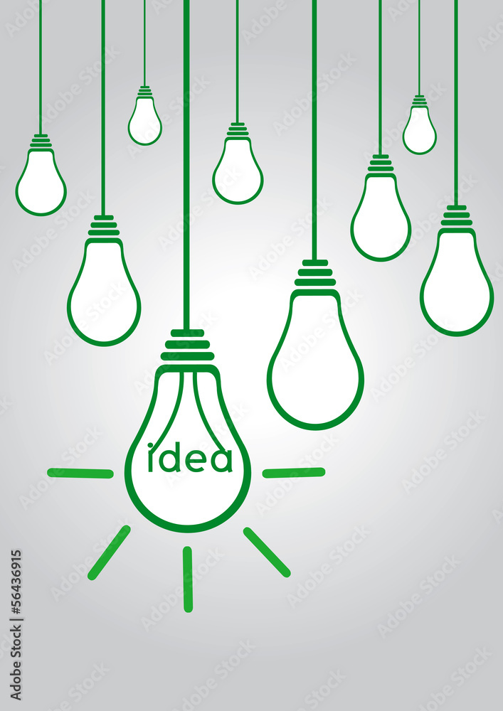 light bulb idea in illustration light bulb idea in illustration