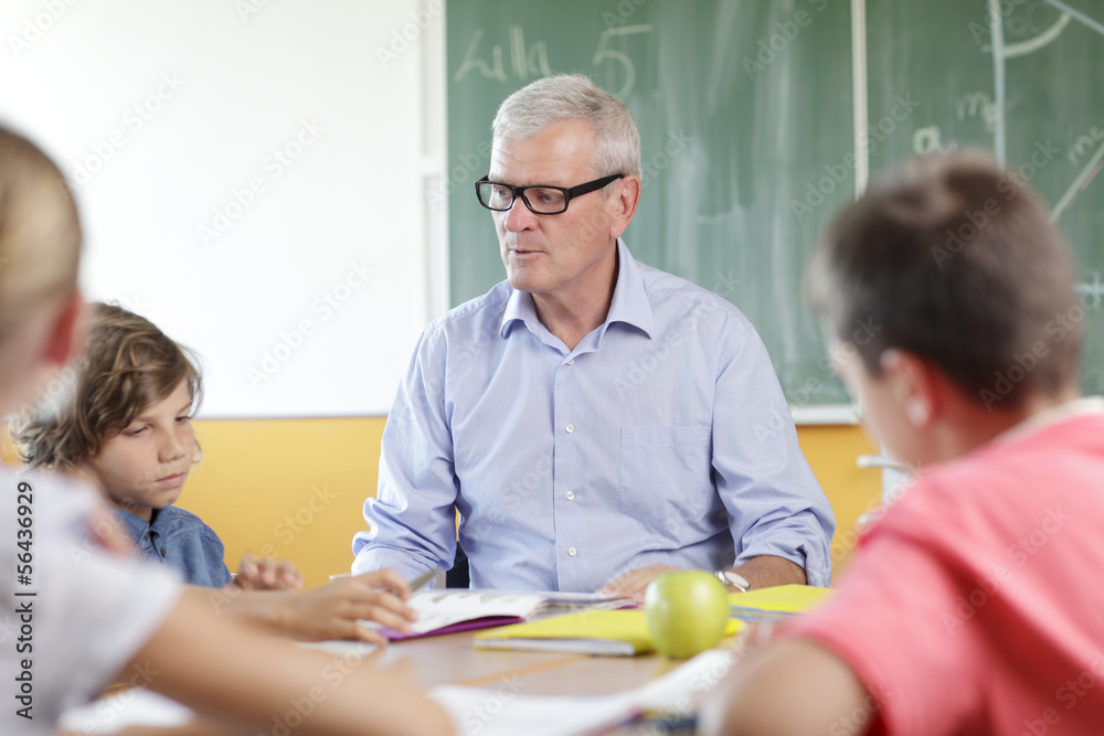 Fototapeta premium Teacher and student in lesson