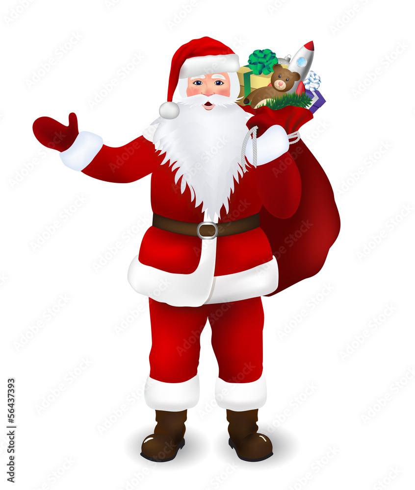 Santa Claus with a bag of gifts Santa Claus with a bag of gifts