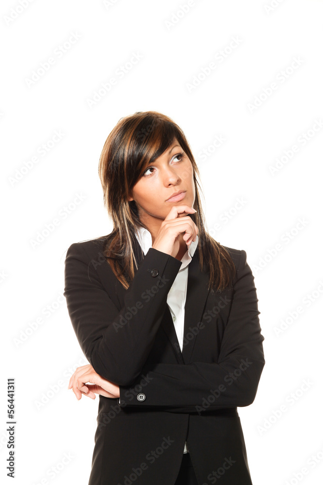 beautiful businesswoman, studio portrait beautiful businesswoman, studio portrait