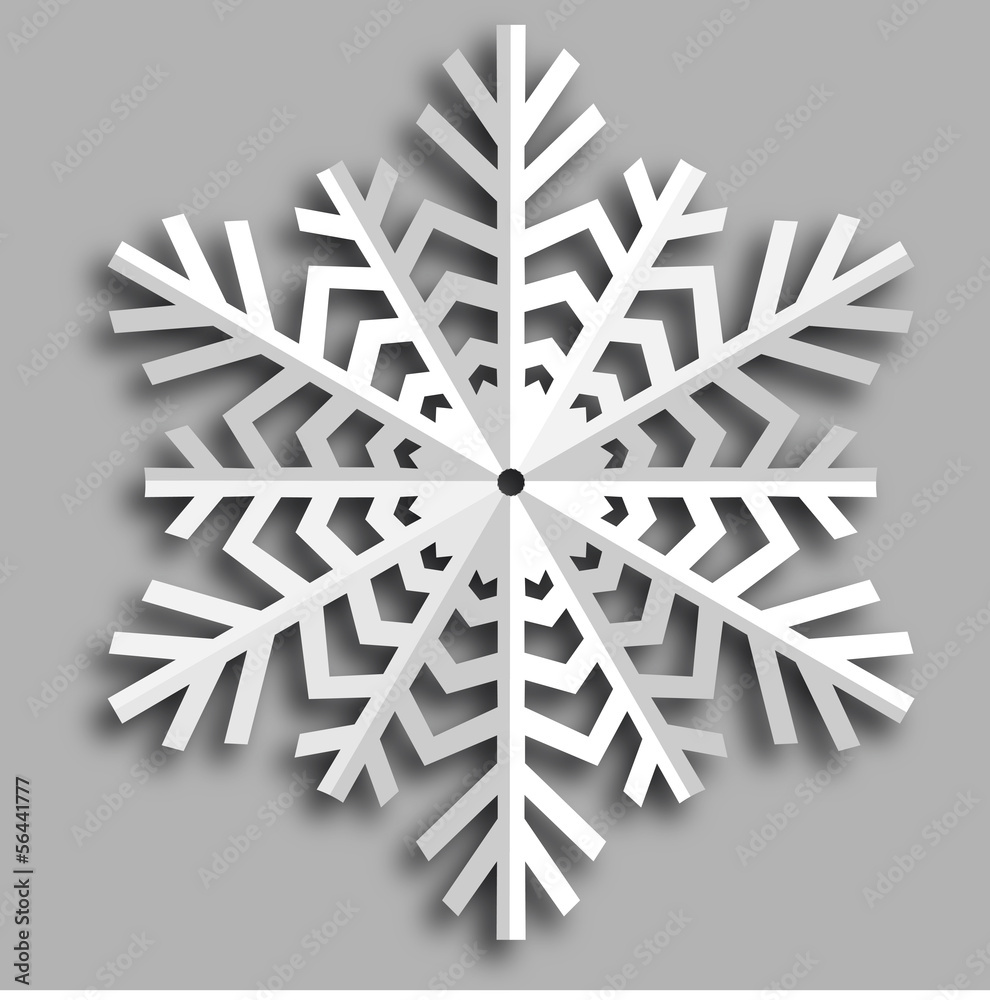 Decorative abstract snowflake. Decorative abstract snowflake.