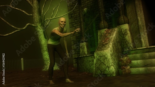 Cuadro en lienzo Night of the Ghoul